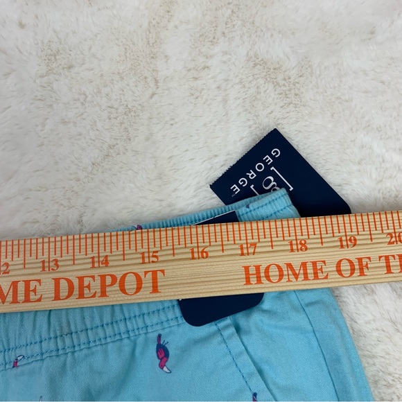 George Men’s Jogger Shorts Solid Light Blue with Birds Prints Size L (36-38) NWT - Picture 13 of 13